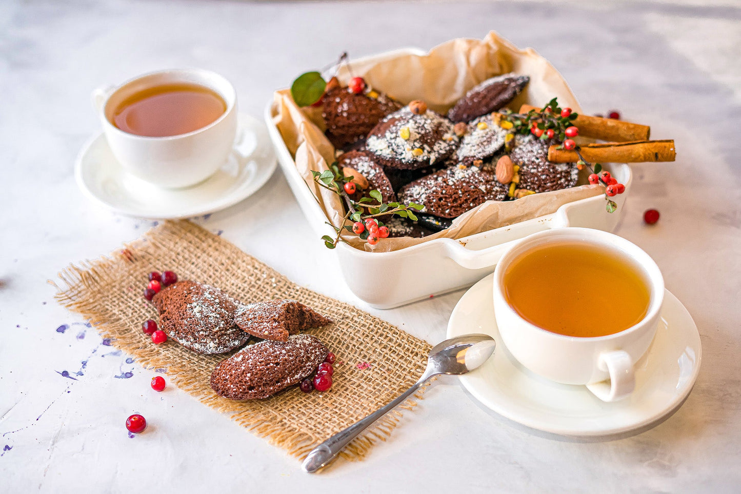 Wilmax Kaffee Tassen & Untertassen Set 6-teilig 100 ml Porzellan WL-993002/6C