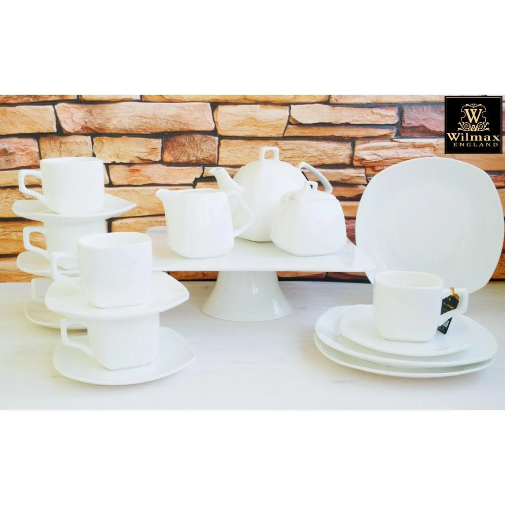 Wilmax Thee Kopjes & Schotels Set 6-delig 200 ml Porselein WL-993003/6C