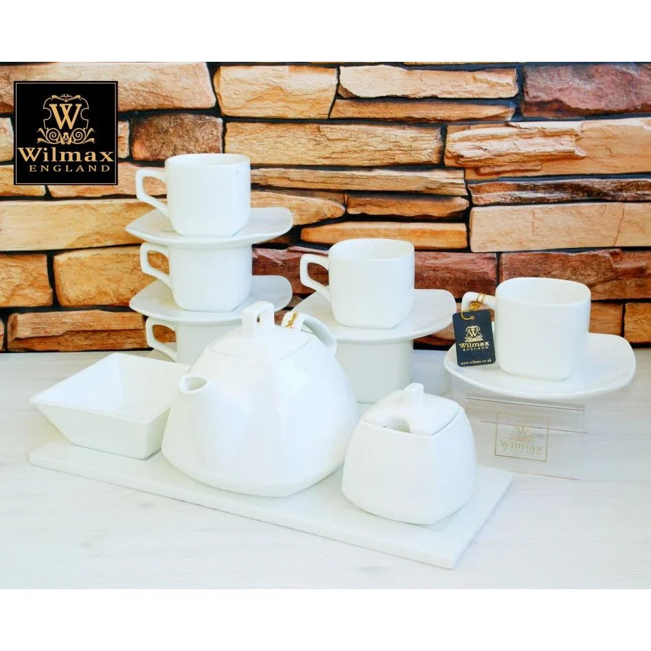 Wilmax Thee Kopjes & Schotels Set 6-delig 200 ml Porselein WL-993003/6C