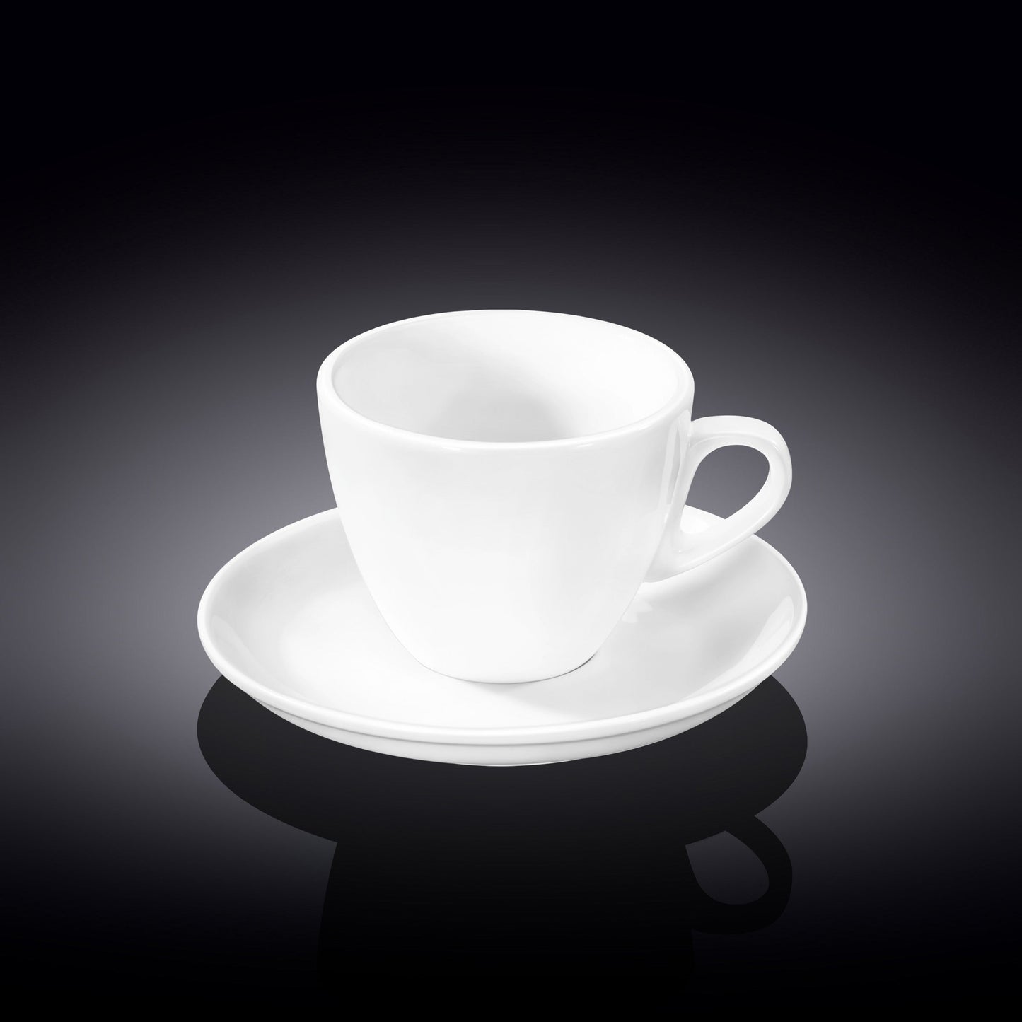 Wilmax Tea Cup & Saucer 190ml White Porcelain WL-993175/AB
