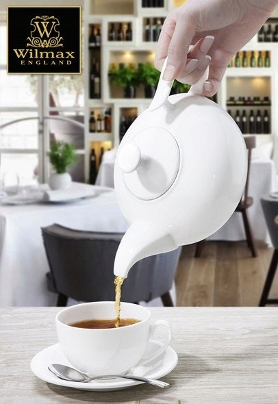 Wilmax Theepot 1150 ml van Porselein met Filter – WL-994000/1C