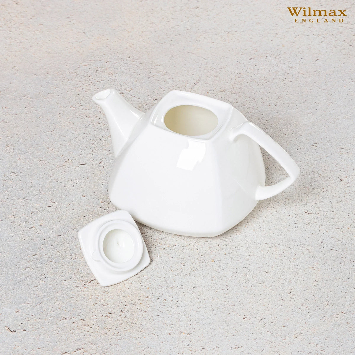 Wilmax Theepot 1050 ml met Filter Wit Porselein