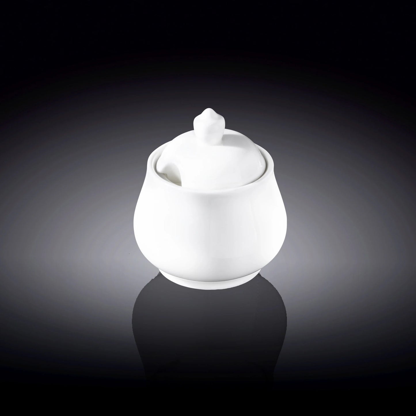 Wilmax Suikerpot met deksel 340 ml Wit Porselein WL-995019/A