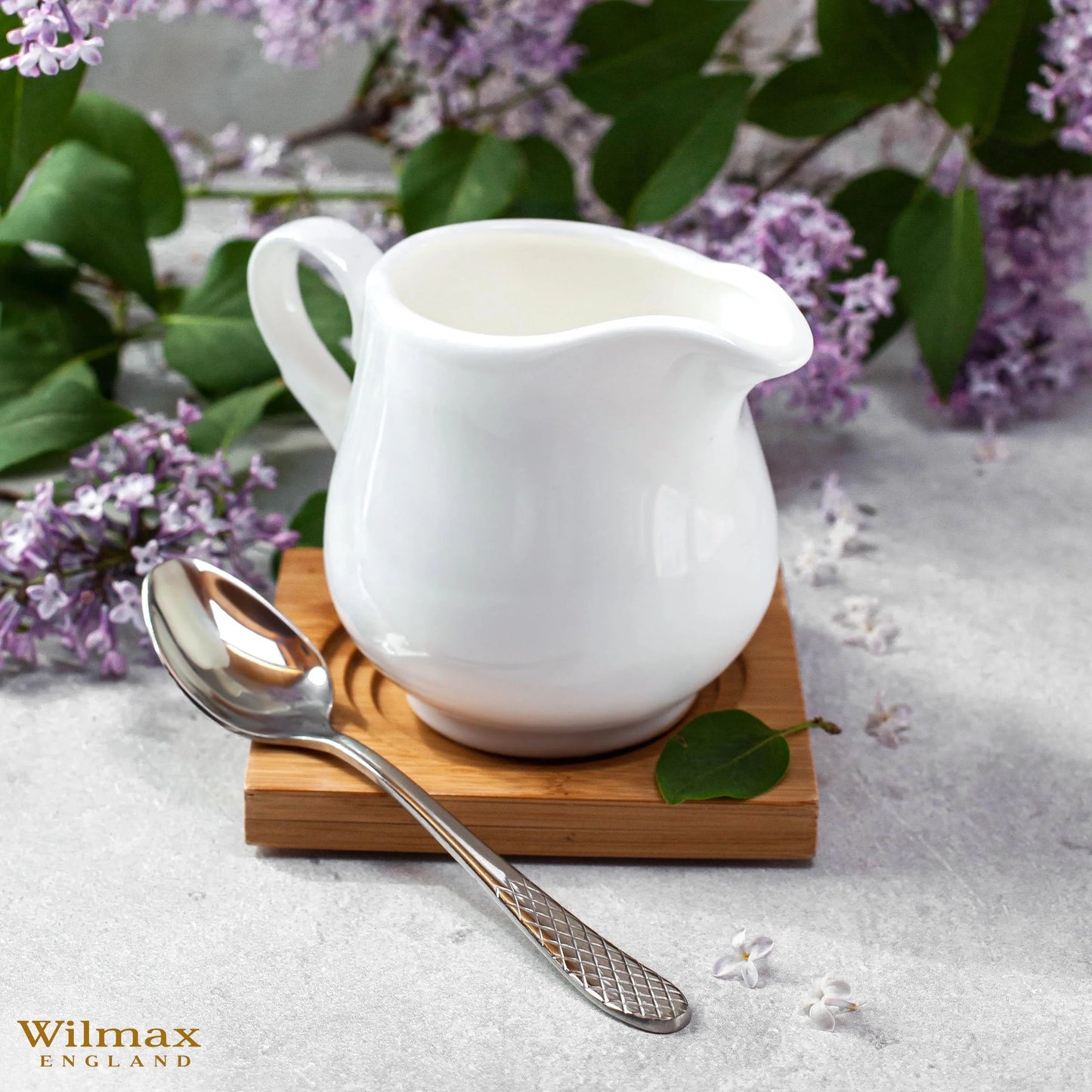 Wilmax Sahnekännchen 300 ml aus Porzellan – Zeitloses Design WL-995020/A