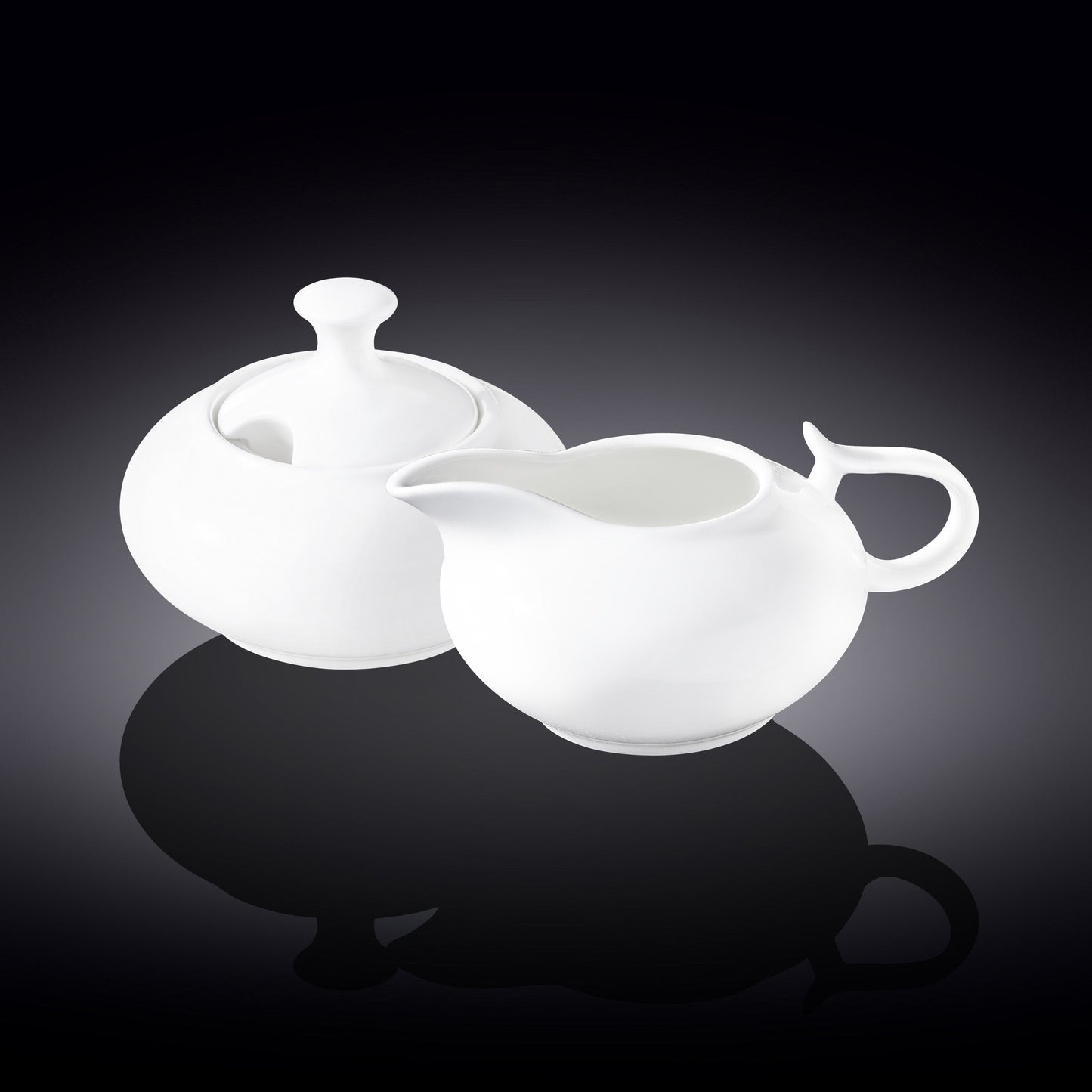 Wilmax Sugar and Creamer Set White Porcelain WL-995025/2C