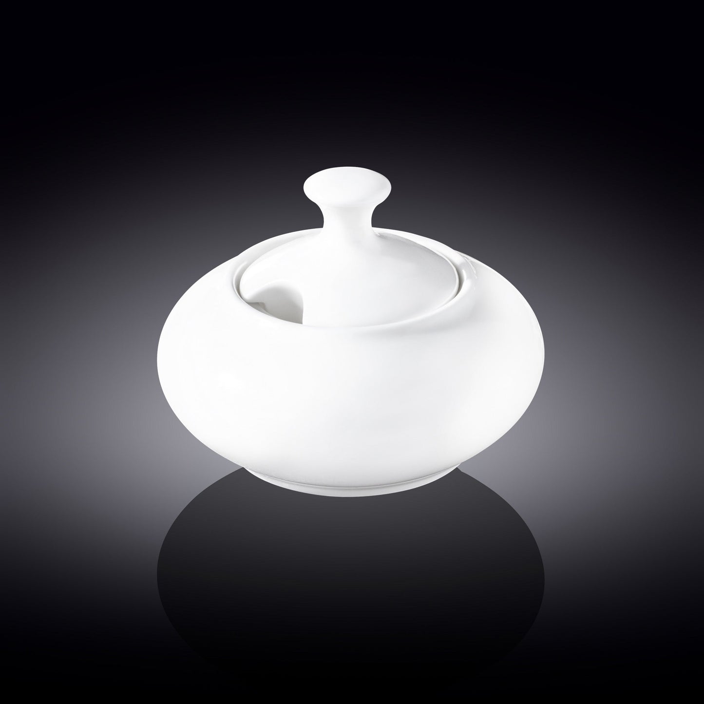 Wilmax Zuckerdose 550 ml aus feinem Porzellan mit Deckel WL-995030/A