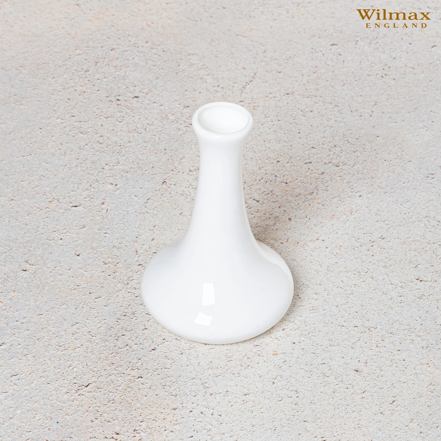 Wilmax Vase Weiß 9 x 14 cm – Elegante Porzellanvase für Tischdekoration – WL-996000/A