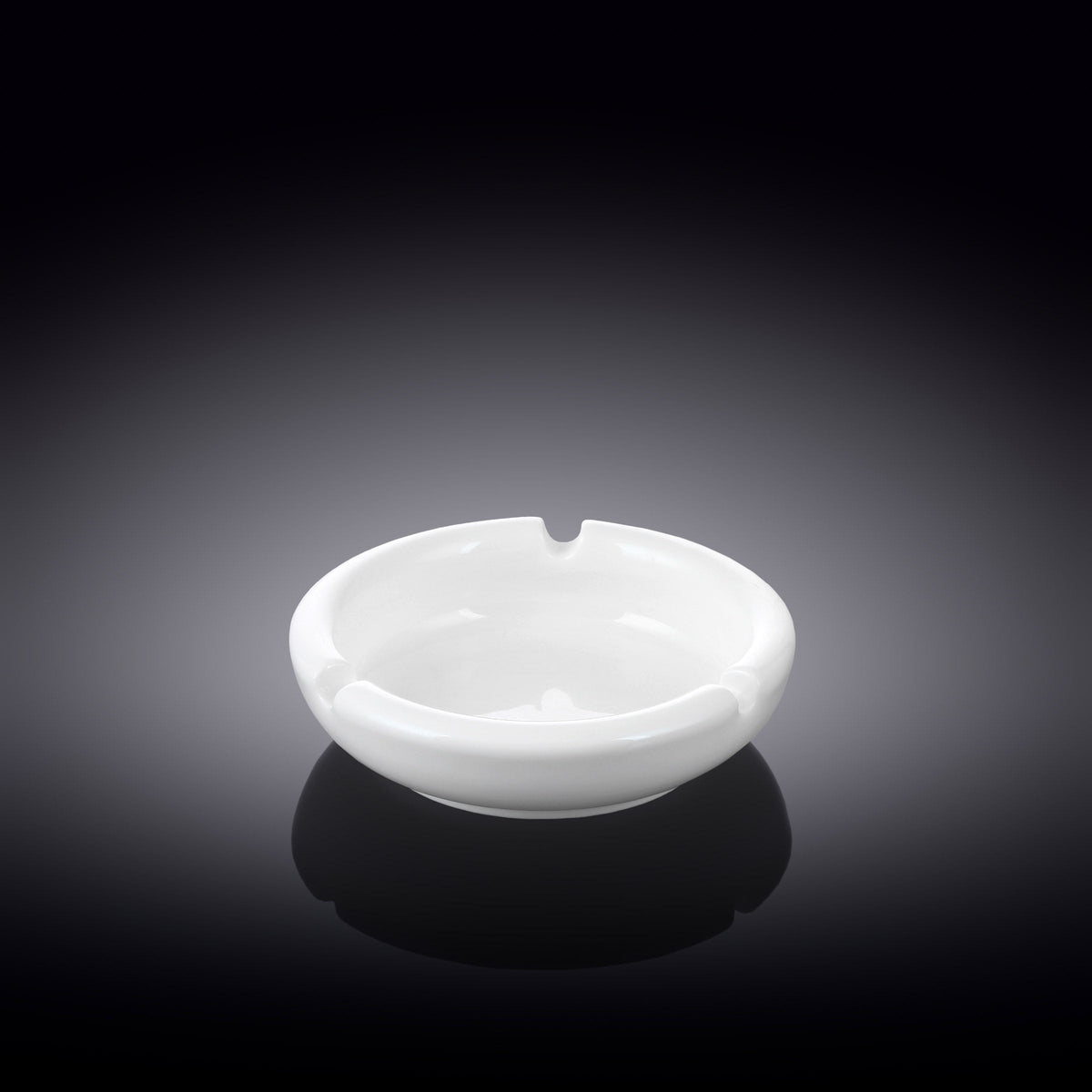 Wilmax Porseleinen Asbak 10 cm Wit