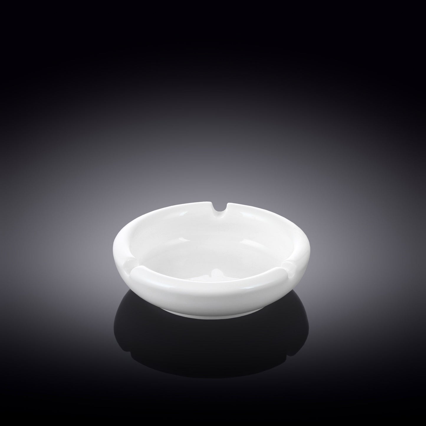 Wilmax Porseleinen Asbak 10 cm Wit WL-996003/A