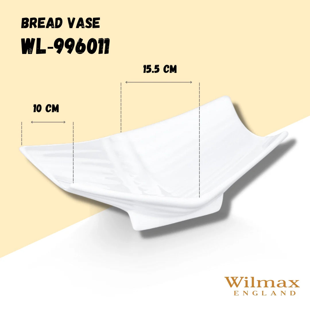 Wilmax Brot-Vase Weiß 23 cm – Elegantes Design für Brot & Gebäck – WL-996011/A