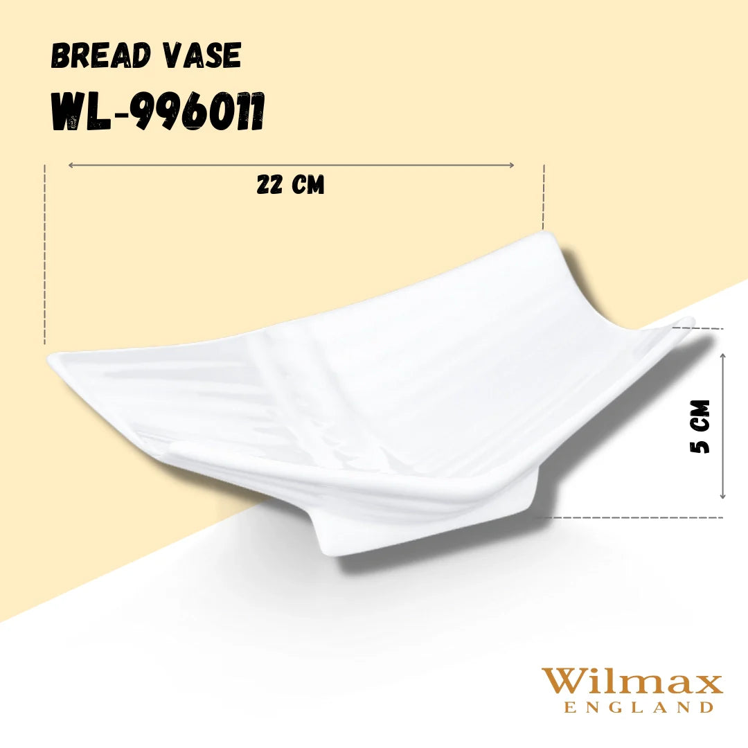 Wilmax Brot-Vase Weiß 23 cm – Elegantes Design für Brot & Gebäck – WL-996011/A