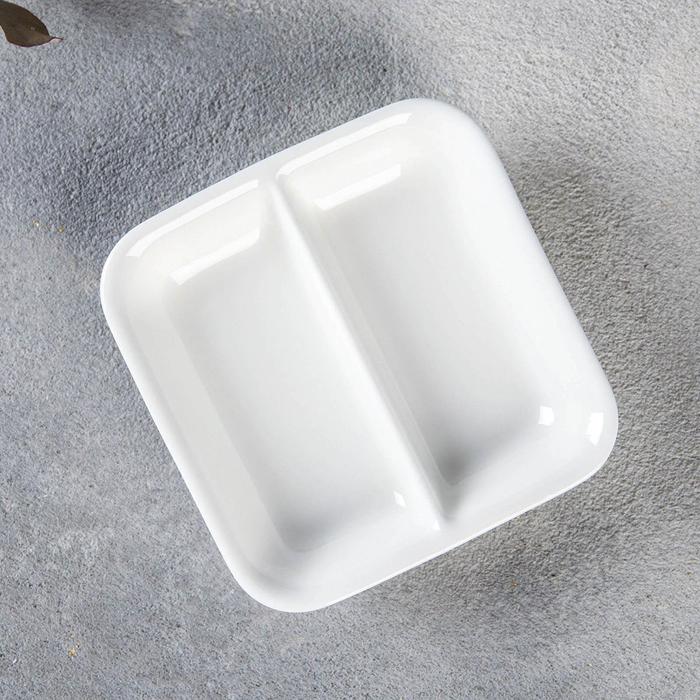 Wilmax Soya shell 8.5 x 8.5 cm in Porcelain, quadratic – WL-996050/A