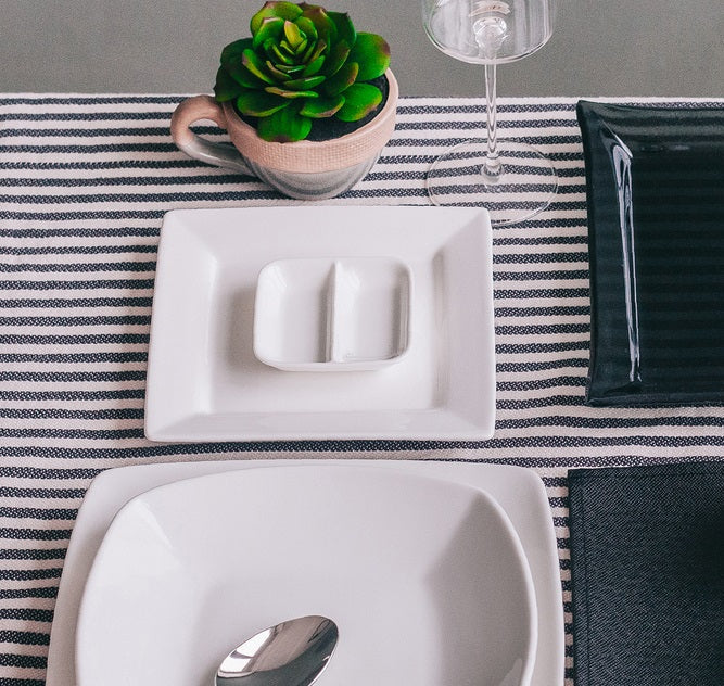 Wilmax Soya shell 8.5 x 8.5 cm in Porcelain, quadratic – WL-996050/A