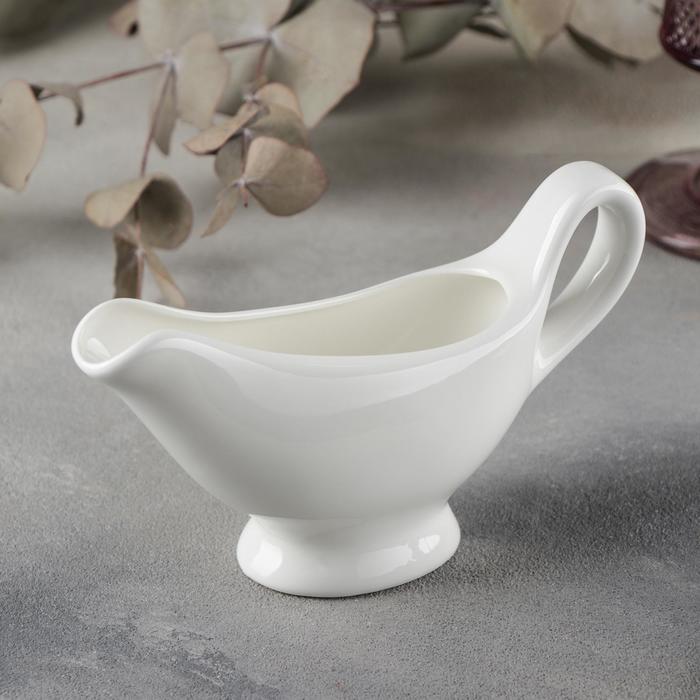 Wilmax Sauciere Weiß 75 ml – Elegantes Design für Soßen & Dressings –WL-996114/A