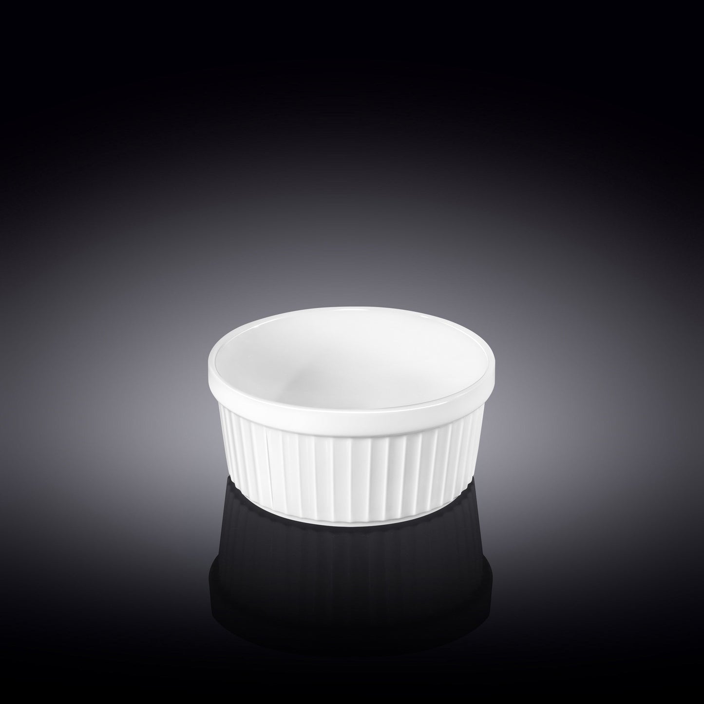 Wilmax Ramekin Weiß 12 x 5,5 cm – Schale für Desserts & Soufflés – WL-996136/A