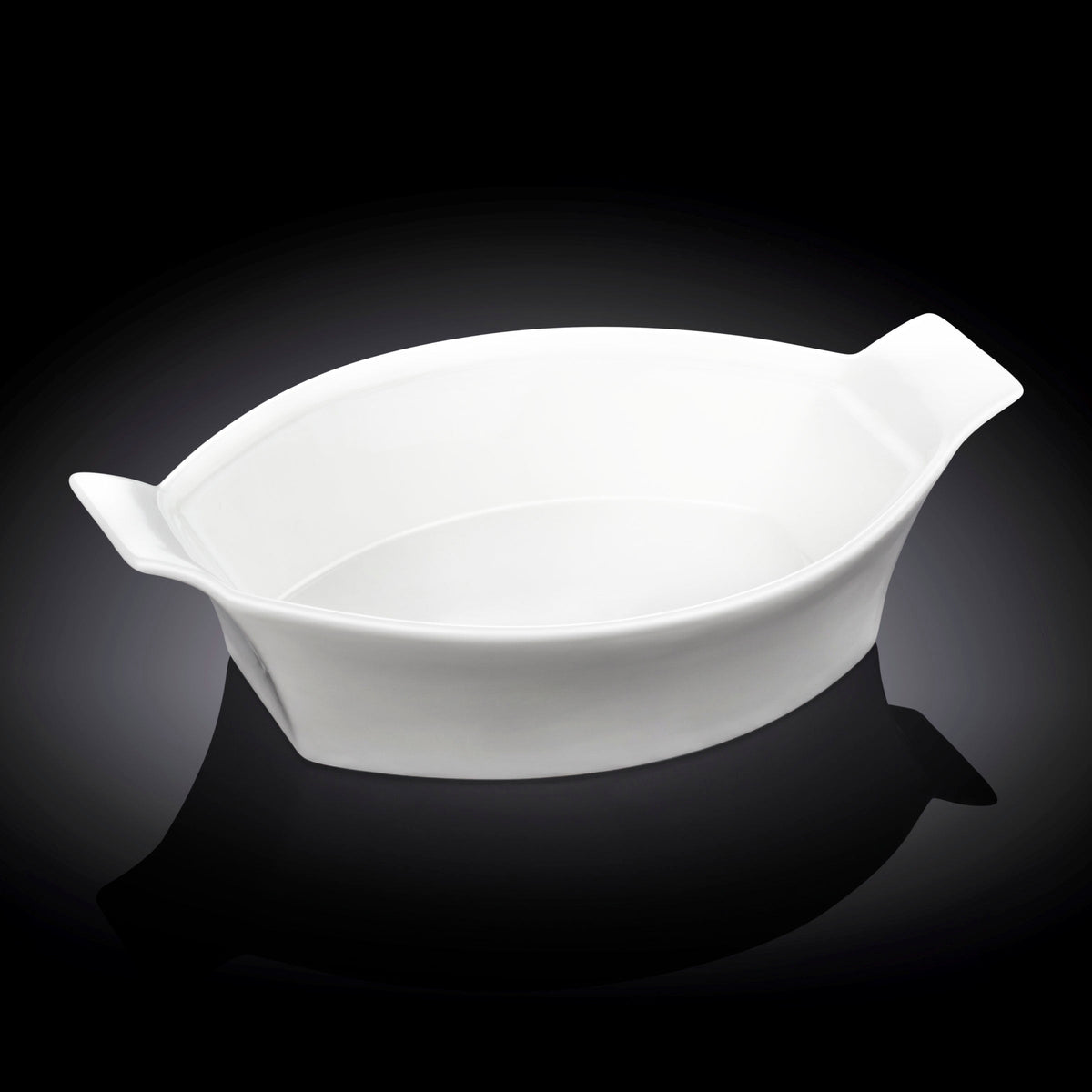 Wilmax Bakvorm ovaal 22 cm Porselein Wit