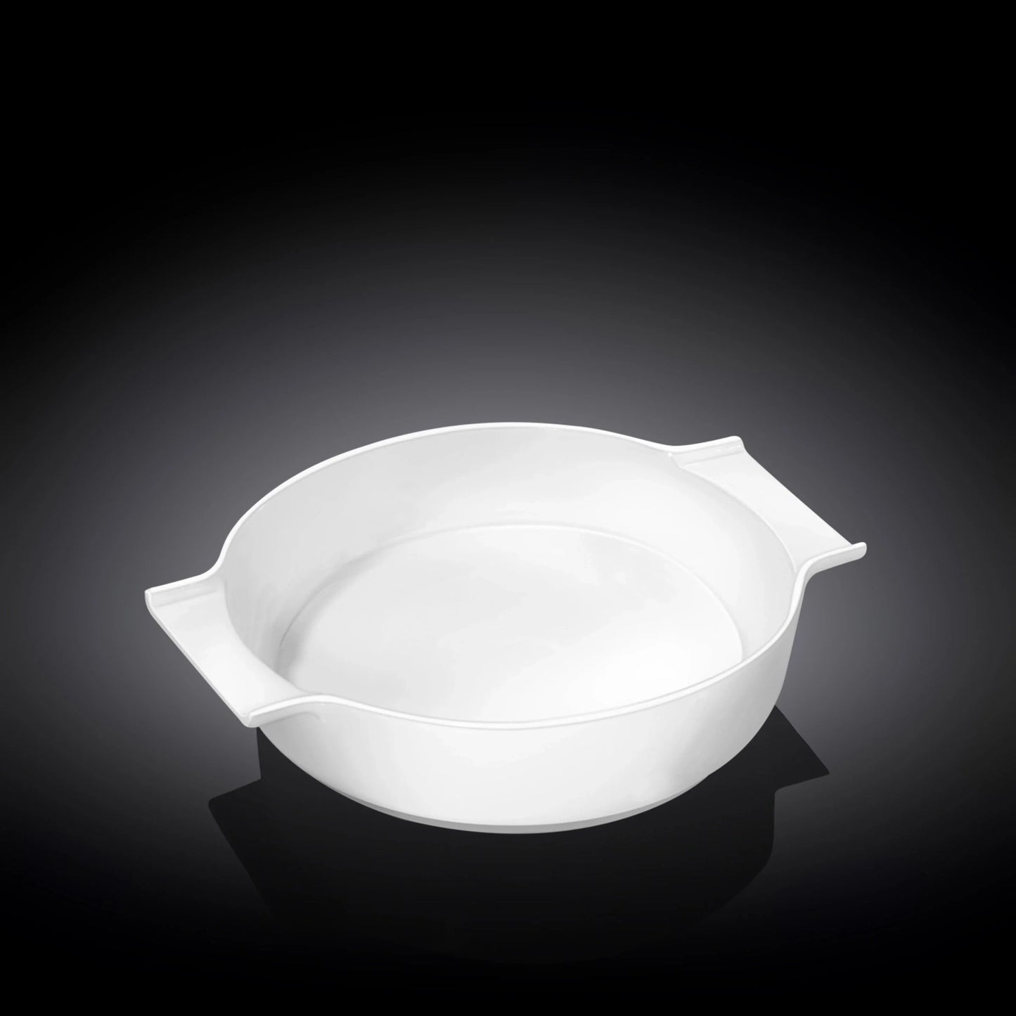 Wilmax Auflaufform mit Griffen, Weiß, 650 ml, 20.5 x 17 cm – WL‑997021