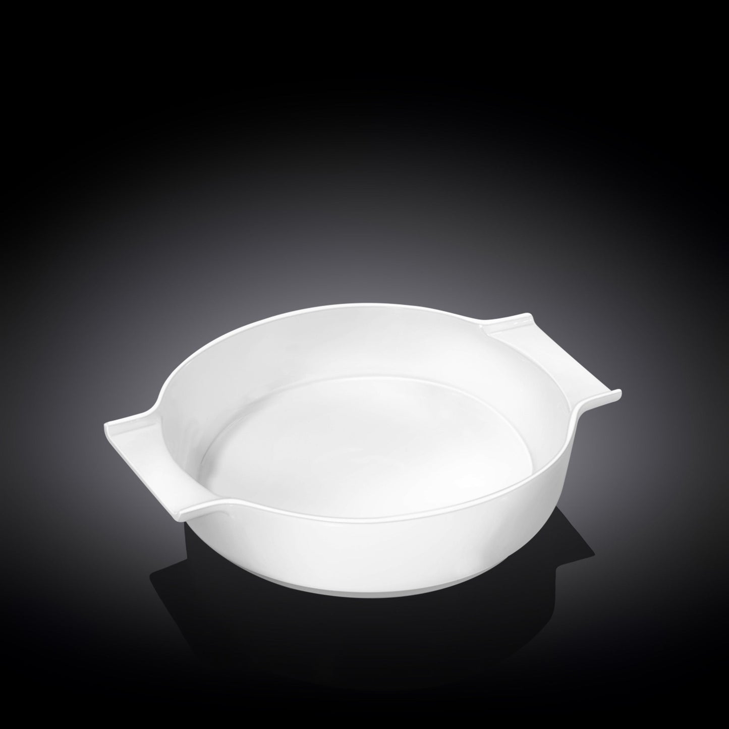 Wilmax Auflaufform mit Griffen, Weiß, 650 ml, 20.5 x 17 cm – WL‑997021