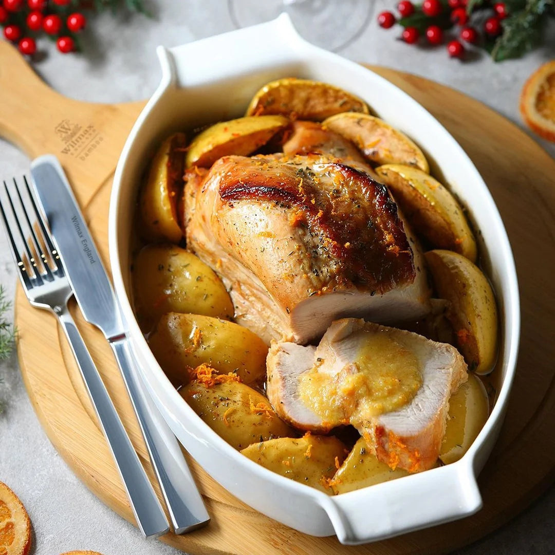 Wilmax Ovenschaal met Handgrepen 990 ml, ovaal, voor ovenschotels – WL-997027/1C