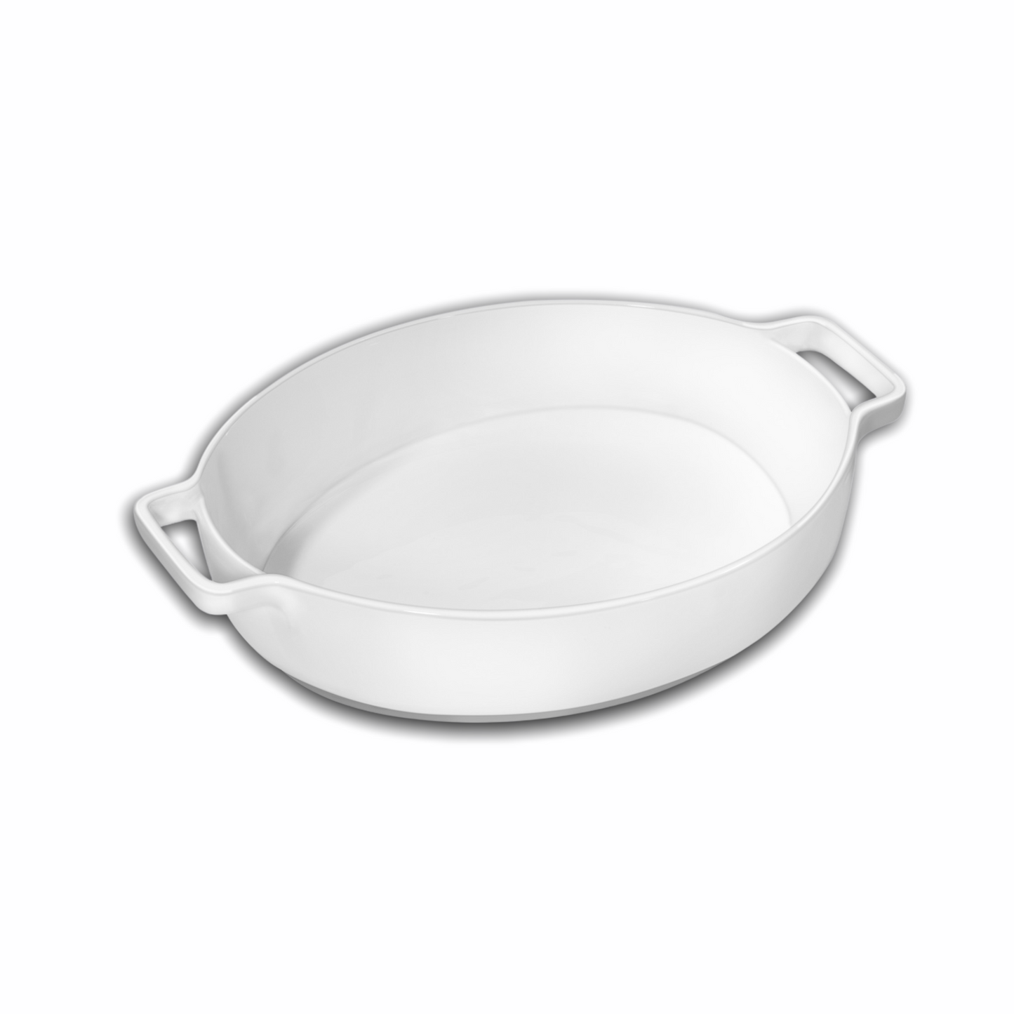 Wilmax Porzellan Auflaufform mit Griff, 1650ml, Weiß, 29,5cm WL-997040/A