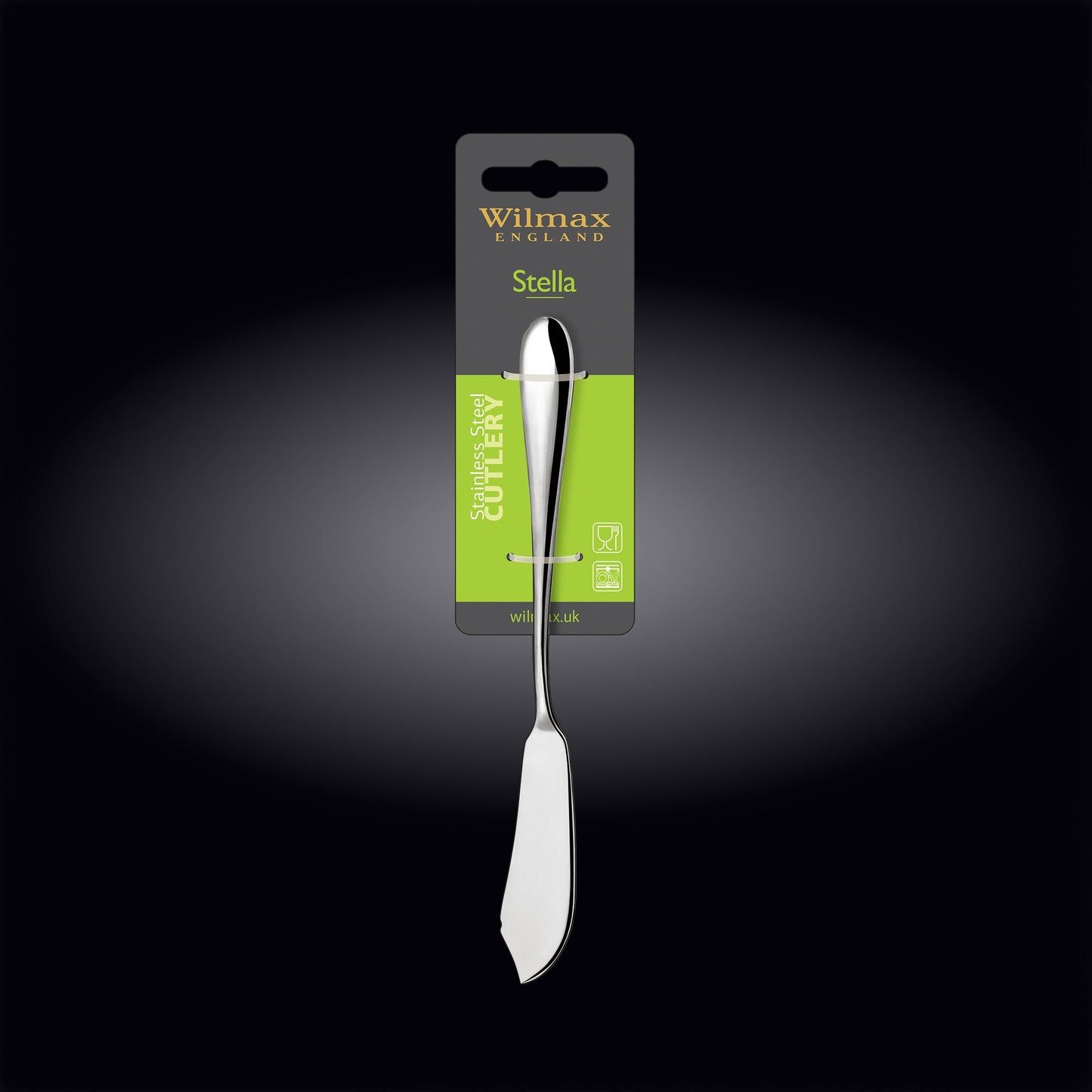 Wilmax England Visbestek 2-delig 20,5 cm RVS