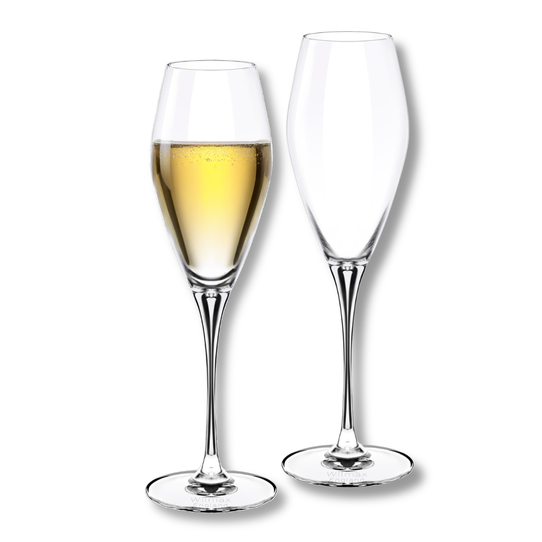 Wilmax Champagnefluit Kristalglas 290ml Set van 2 WL-888050/2C