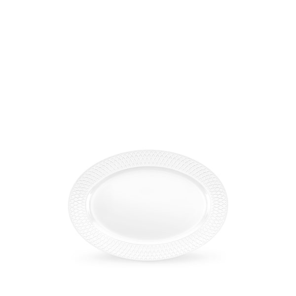 Wilmax Serveerplaat Ovaal Wit Porselein Diamond