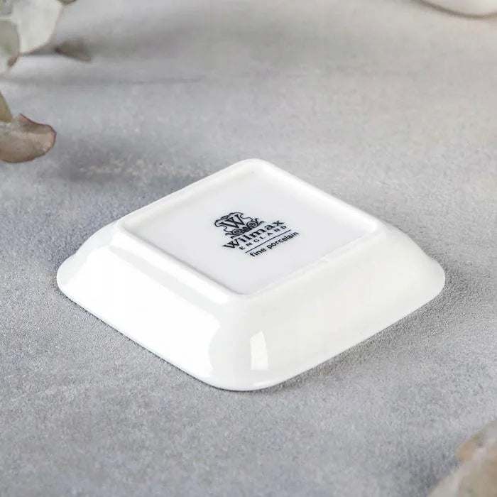 Wilmax Sojaschaaltje 8.5x8.5 cm Porselein Wit