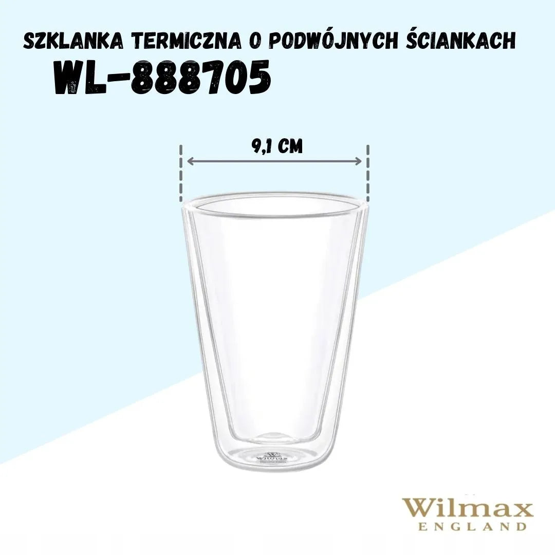 Wilmax Dubbelwandig Glas 300 ml Transparant