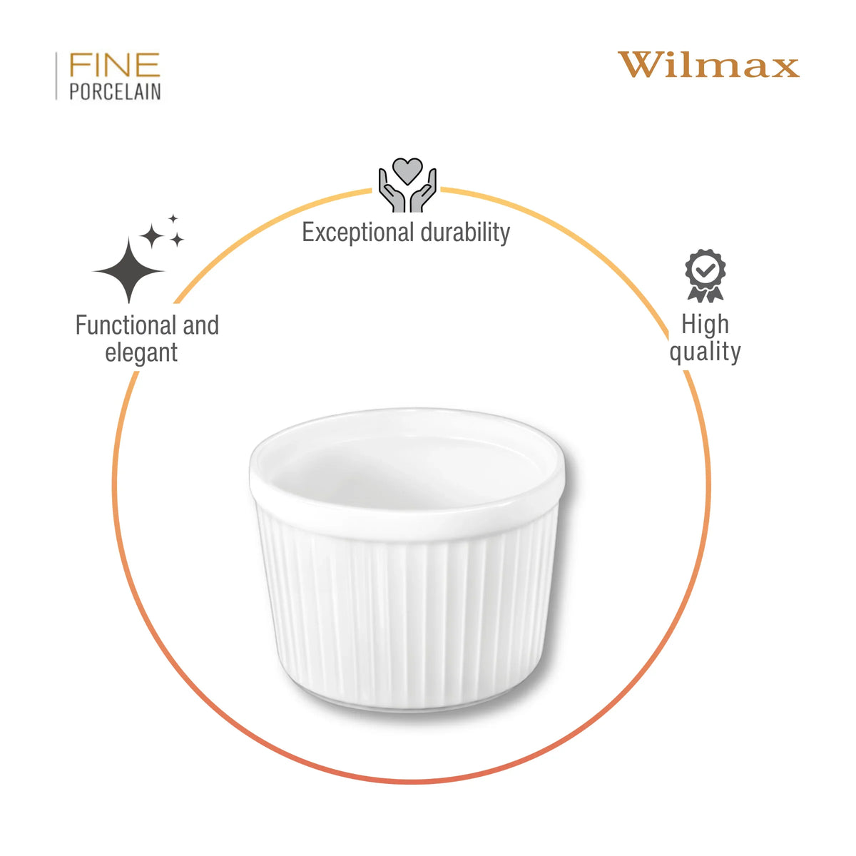 Wilmax Ramekin 260 ml ovenvast porselein