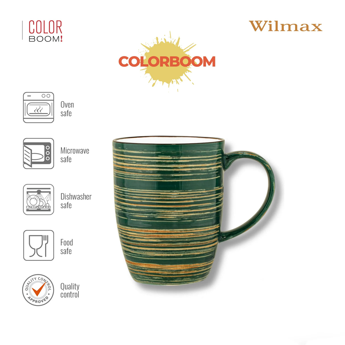 Wilmax England Mok Groen 460 ml Porselein