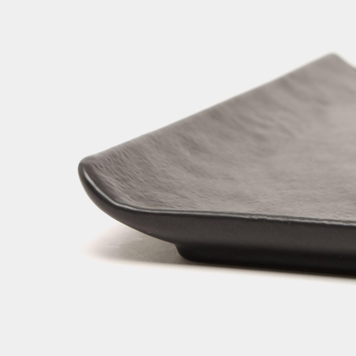 Wilmax Vierkante schaal SlateStone Zwart 27x27 cm Set van 2