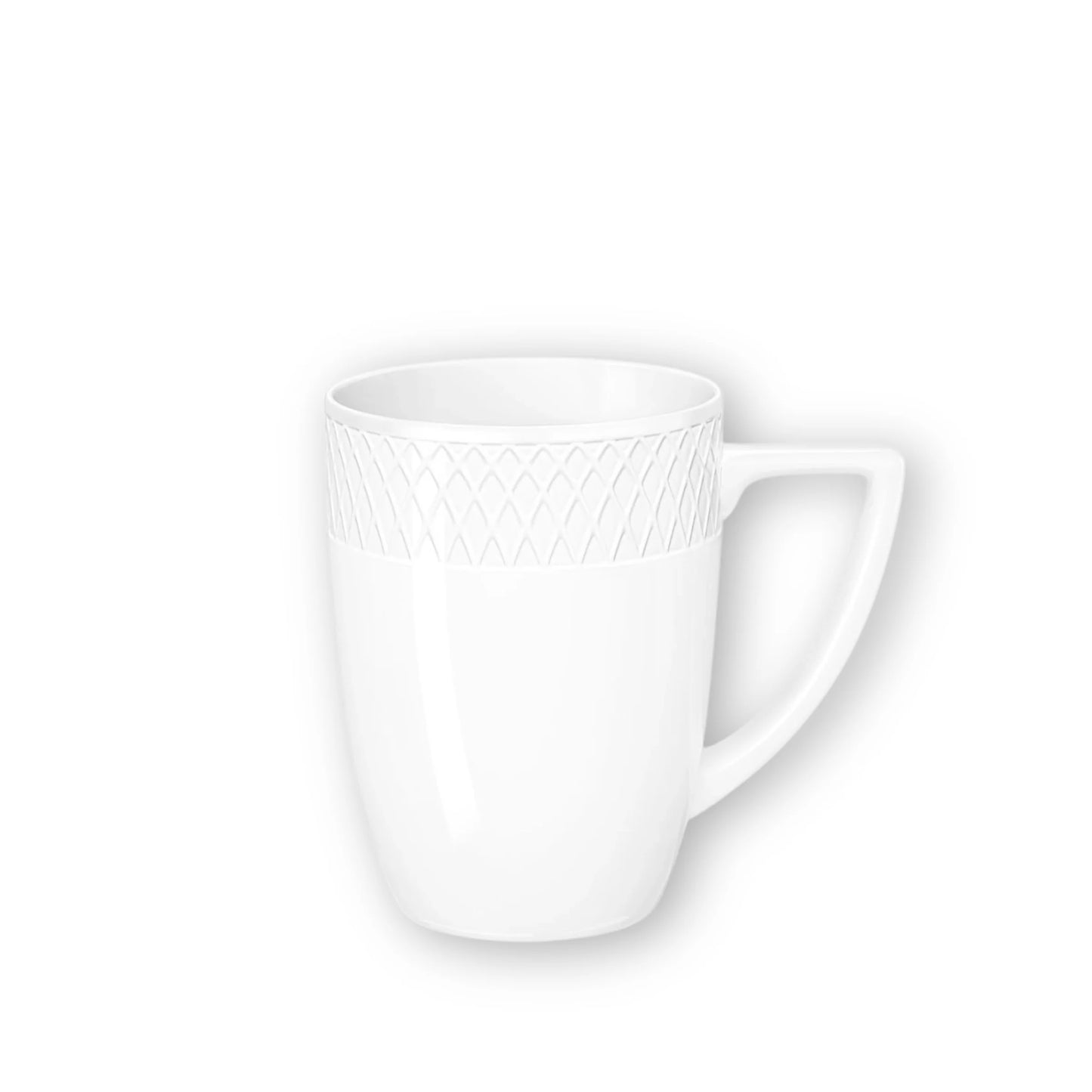 Wilmax England Mok 450 ml Wit Porselein 2-delige set