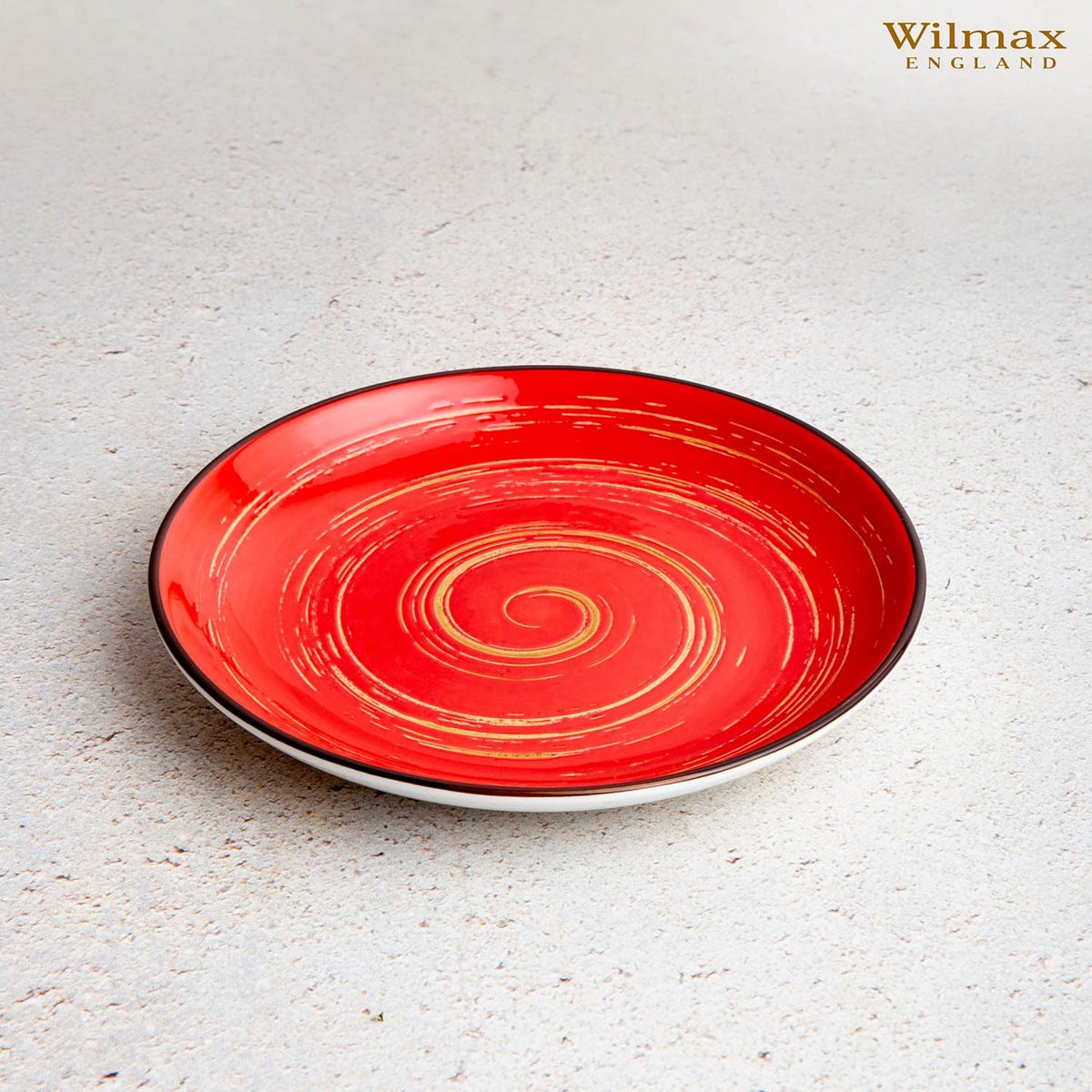 Wilmax Bord 20 cm Rood Porselein