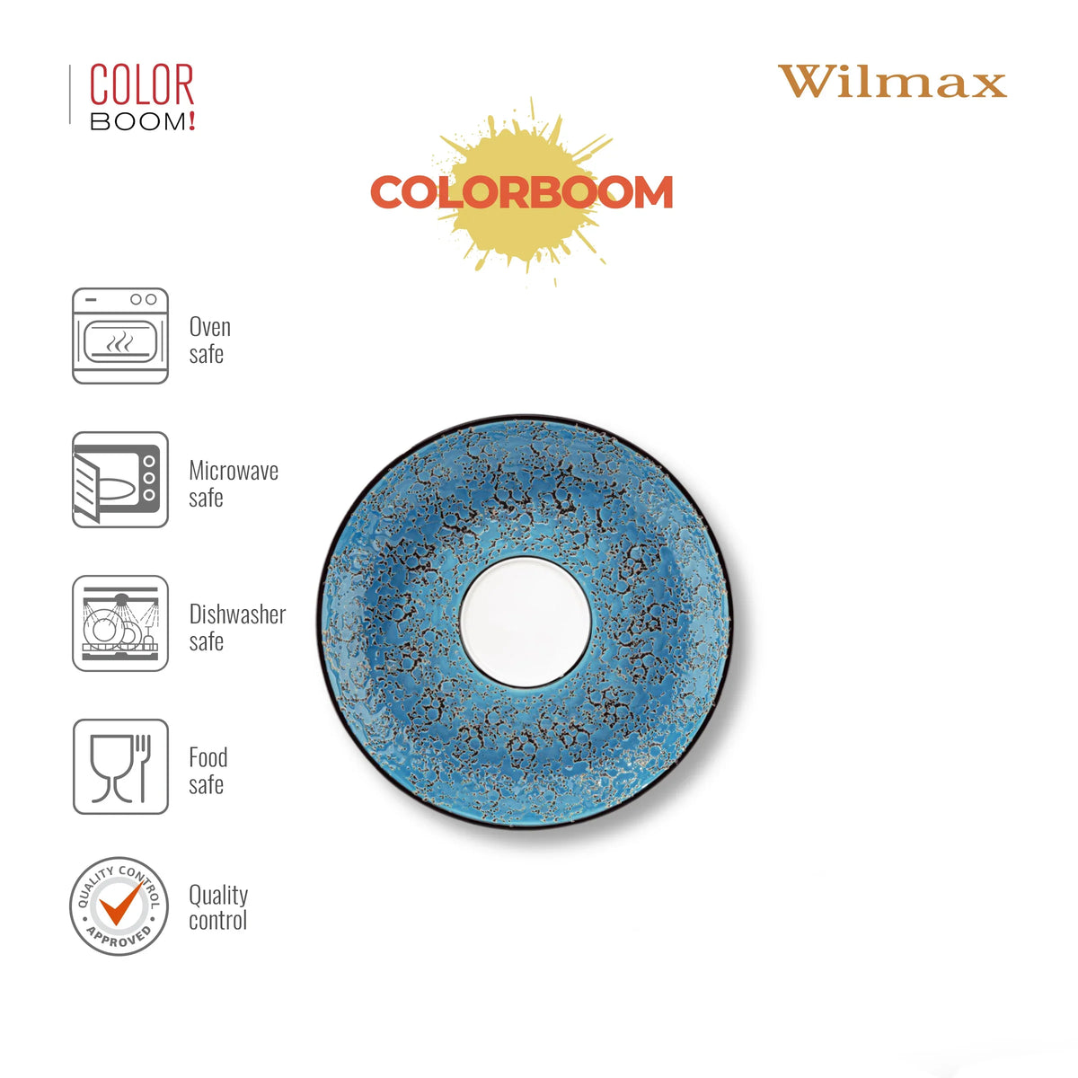 Wilmax Schoteltje 15 cm Blauw Porselein