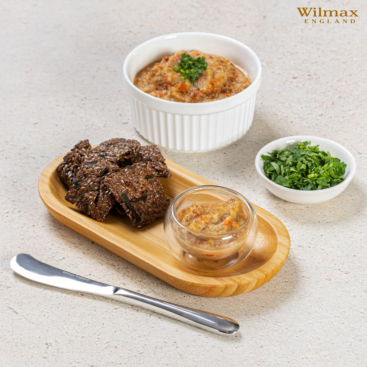 Wilmax Bamboe Presenteerplank 30,5x15 cm Natuur