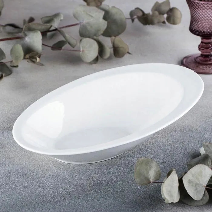 Wilmax England Ovale Schaal Porselein 27.5x18.5cm Wit