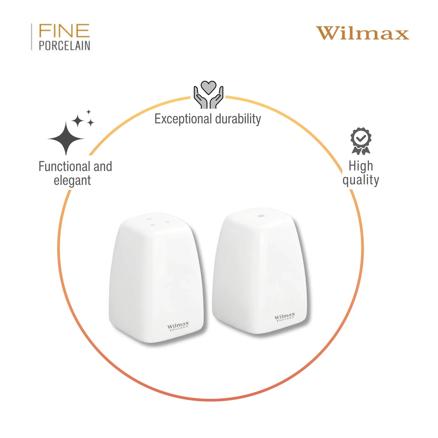 Wilmax England Zout & Peper Porselein Ilona SP