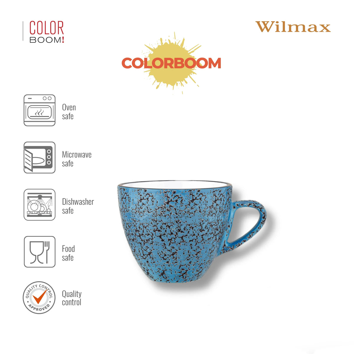 Wilmax England Porseleinen Mok 300 ml Blauw