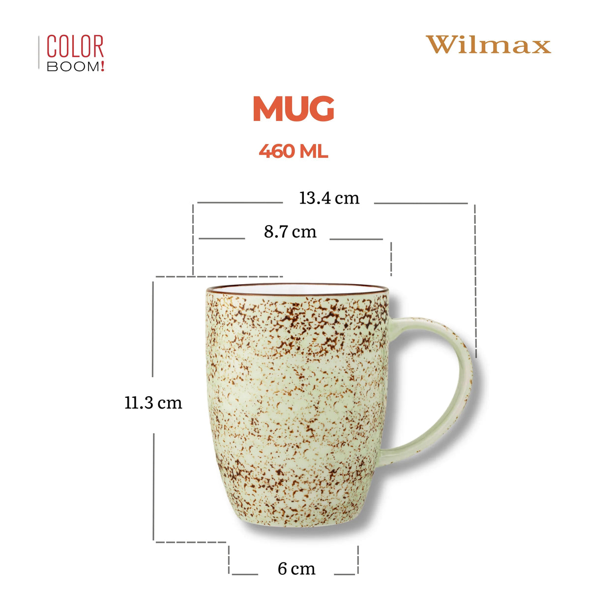 Wilmax England Mok 460 ml Pistache Porselein