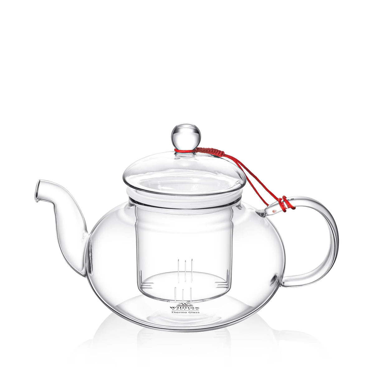 Wilmax England Glazen Theepot 900ml met Deksel Transparant