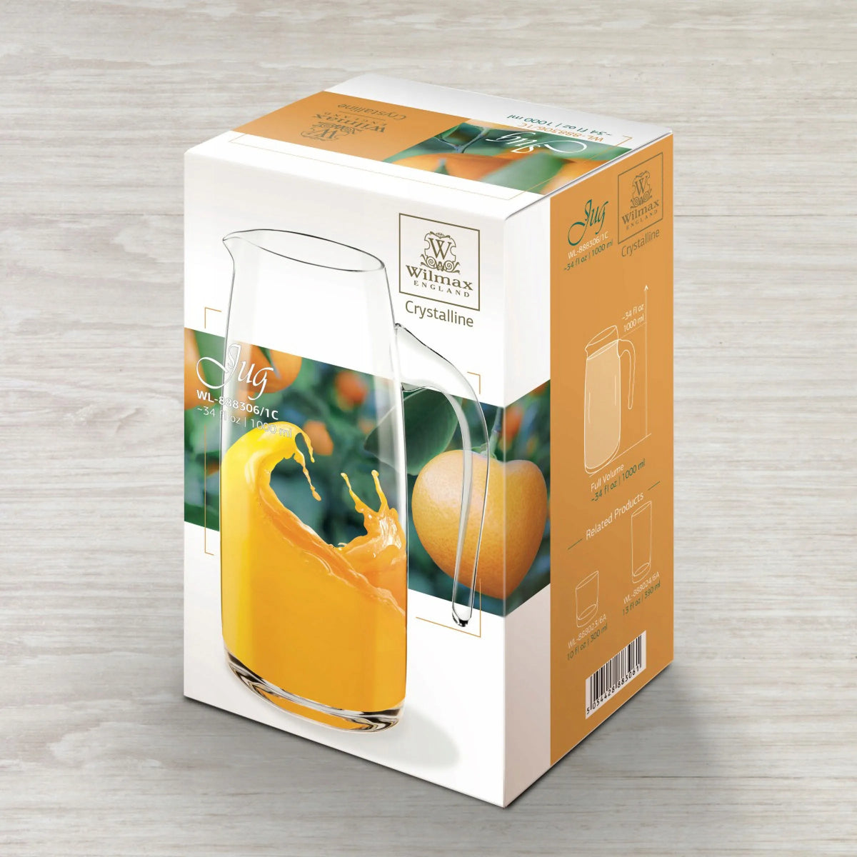 Wilmax Kan 1000 ml Kristalglas Transparant