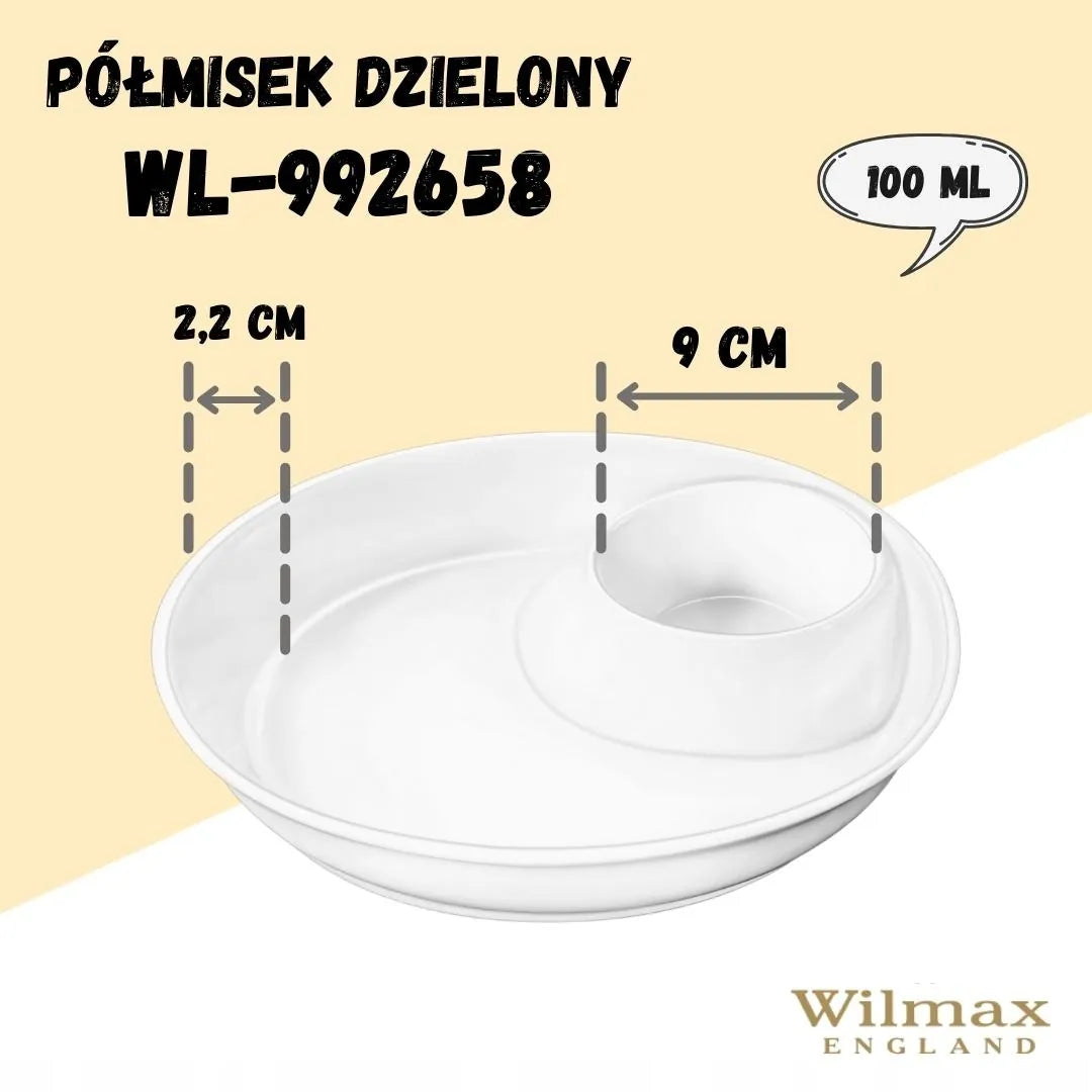Wilmax England Serveerschaal Porselein Wit 25,5 cm