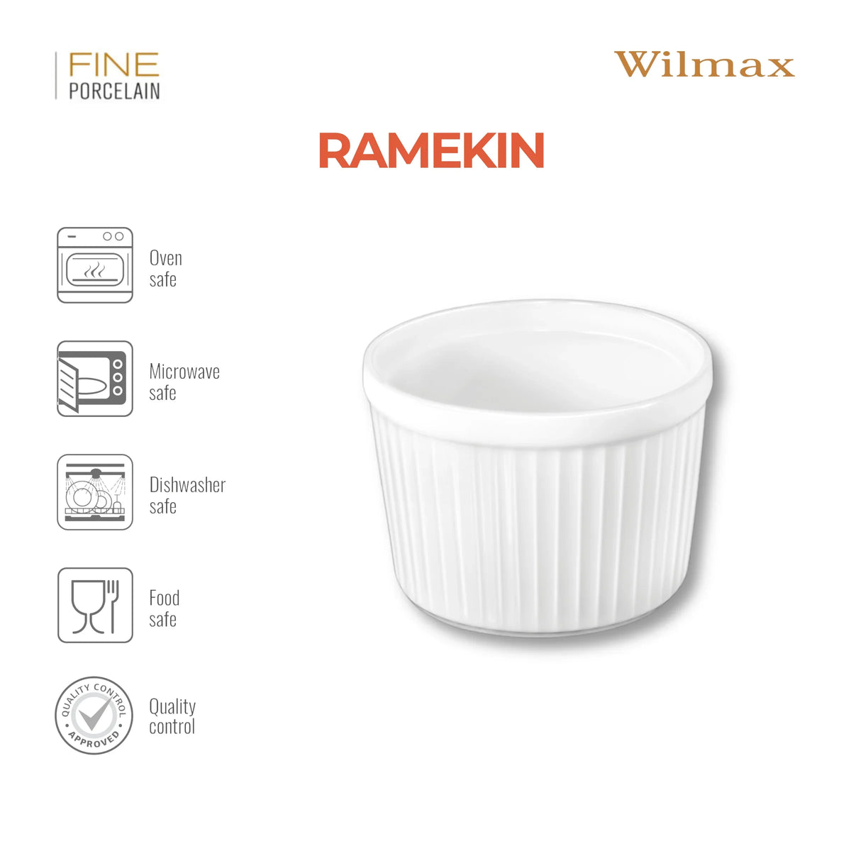 Wilmax Ramekin 260 ml ovenvast porselein