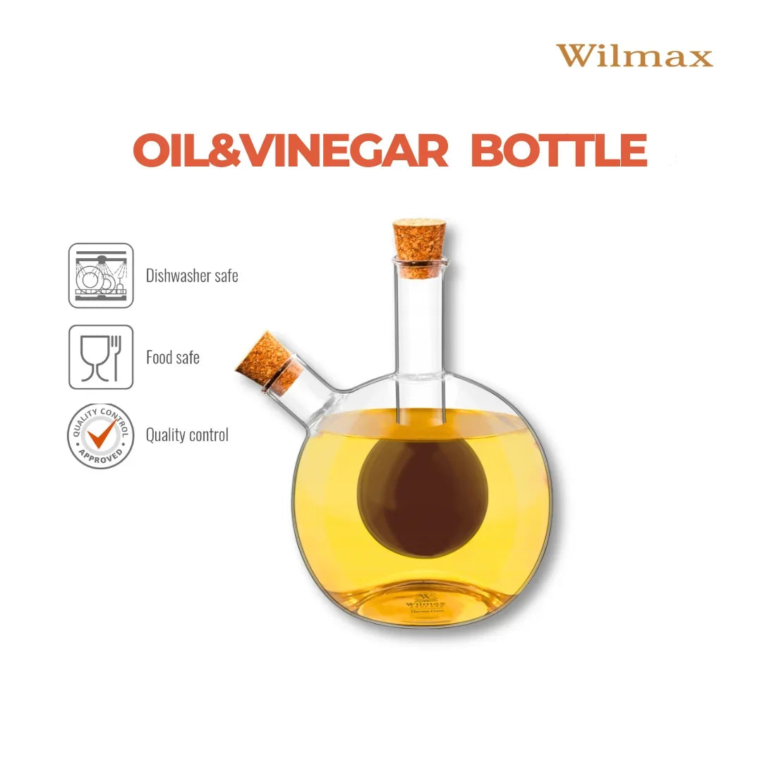 Wilmax Olie- en azijnfles 300/60 ml Glas