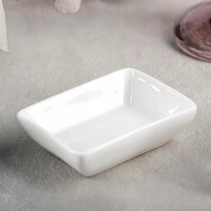 Wilmax England Sausschaal Porselein Wit 8x6cm
