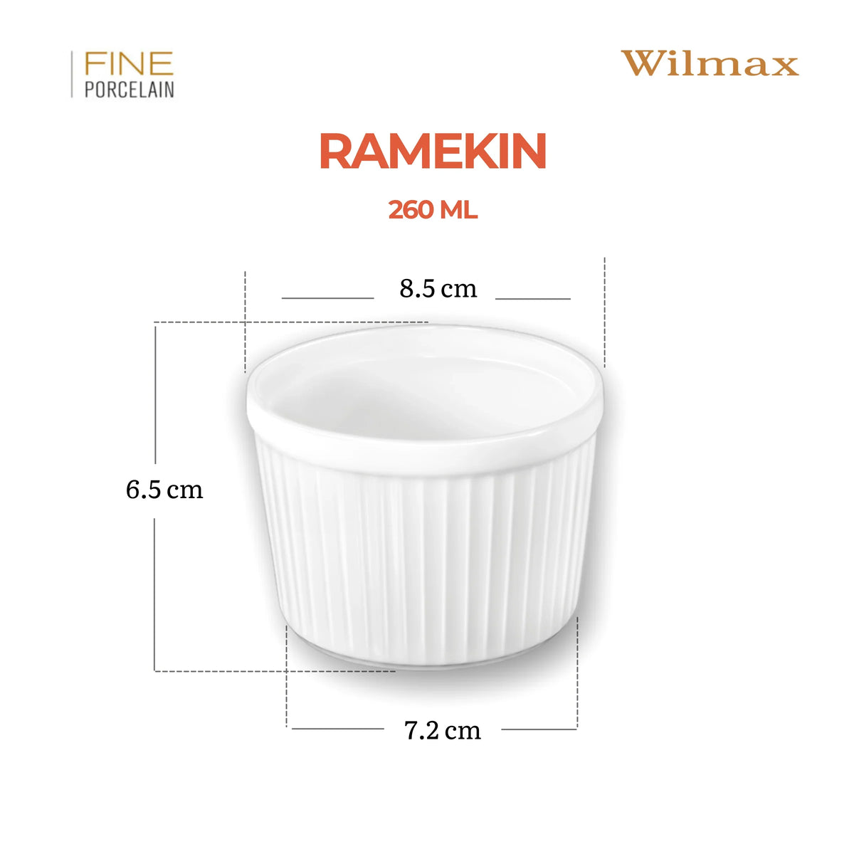 Wilmax Ramekin 260 ml ovenvast porselein