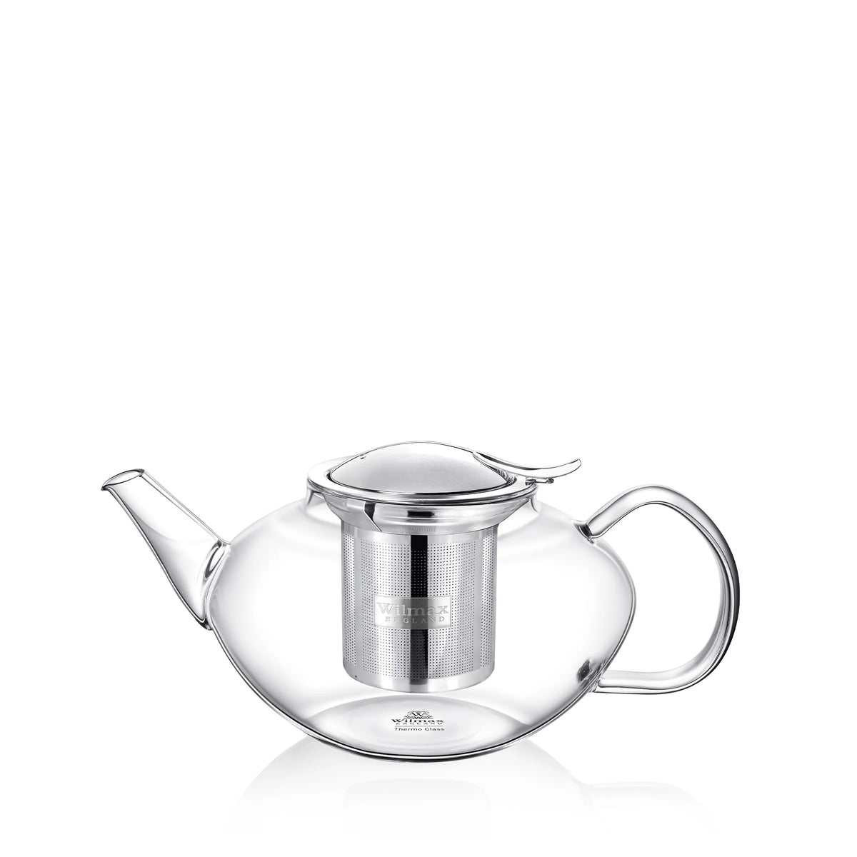 Wilmax Theepot Borosilicaatglas 650ml RVS filter