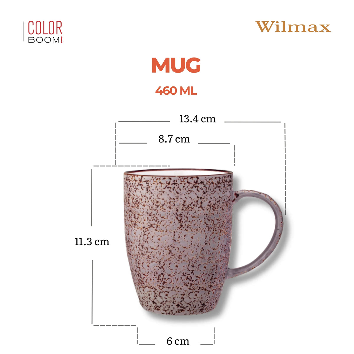 Wilmax England Beker 460 ml Lavendel Porselein