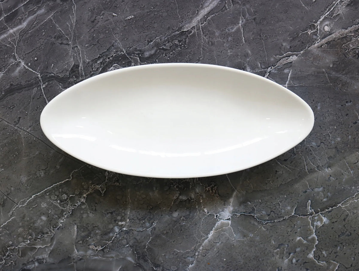 Wilmax Serveerplaat 40 cm van Porselein, Wit
